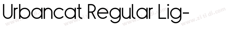 Urbancat Regular Lig字体转换